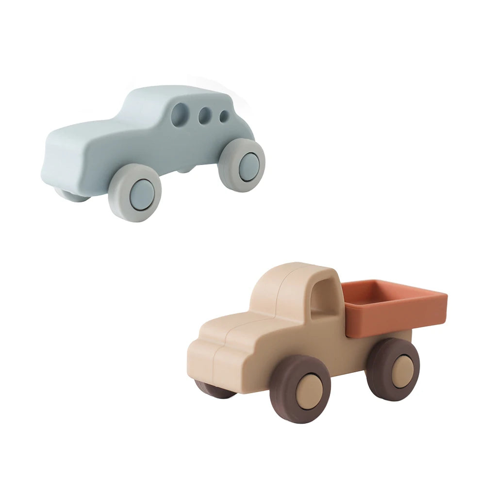 Baby Silicone Car Toys Montessori Baby Things Silicone Baby Teether Toy Car 0 12 Months Newborn Educational Toy Silicone Blocks Purest Peak